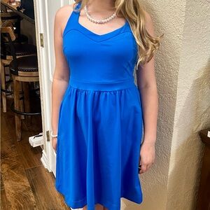 Blue Sleeveless Kids Dress